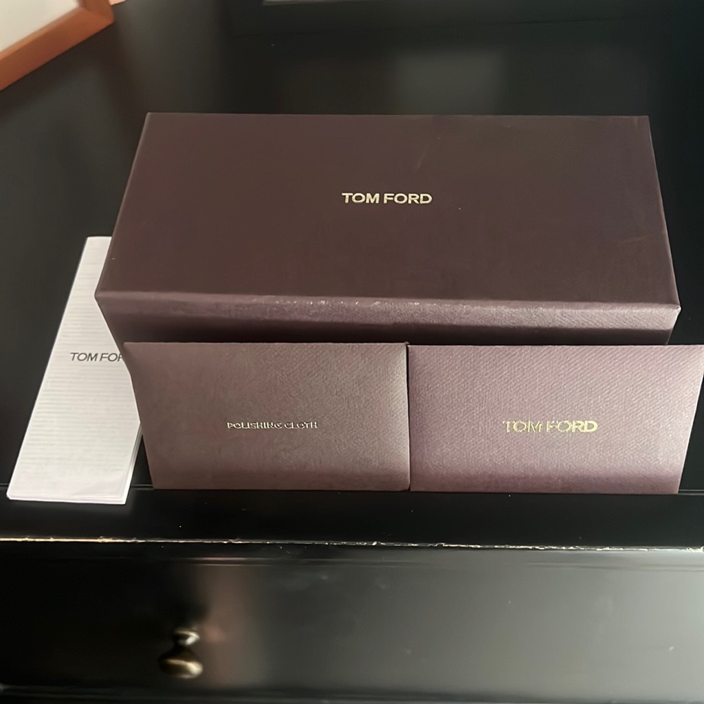 Tom Ford Empty Sunglasses Box With Cards And Nwt Polishing Cloth
